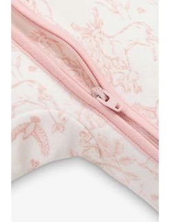 Woodland-print Cotton Romper 0-12 Months -Kid Couture R04147095 PINK ALT03