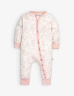 Woodland-print Cotton Romper 0-12 Months