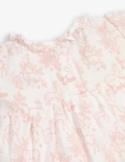 Woodland-print Cotton Dress And Bloomers Set 3-24 Months -Kid Couture R04147114 PINK ALT03