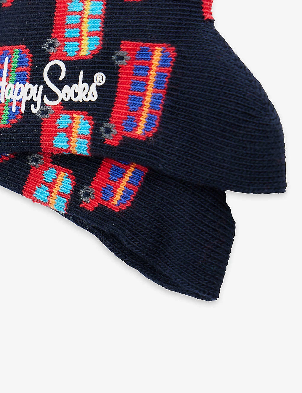 Happy Socks London Bus Ankle-rise Stretch-organic-cotton Blend Socks 12 Months-9 Years 2 Happy Socks London Bus Ankle-rise Stretch-organic-cotton Blend Socks 12 Months-9 Years - Image 2