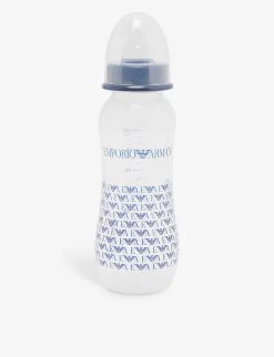 Emporio Armani Brand-print Dummy And Plastic Bottle Set -Kid Couture R04148261 BLU ALT03