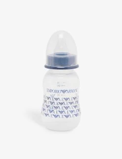 Emporio Armani Brand-print Dummy And Plastic Bottle Set -Kid Couture R04148261 BLU ALT04