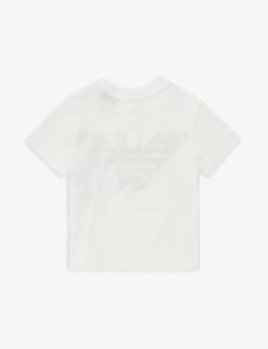 Emporio Armani Logo-embroidery Short-sleeve Cotton T-shirt 6-36 Months -Kid Couture R04148265 0101RIC0978 ALT02