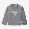 Emporio Armani Felpa Logo-print Long-sleeve Cotton-blend Sweatshirt 18-36 Months
