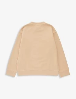 Emporio Armani Logo-embroidery Long-sleeve Cotton Sweatshirt 6-14 Years -Kid Couture R04148272 ZENZEROCHIARO ALT02