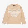 Emporio Armani Logo-embroidery Long-sleeve Cotton Sweatshirt 6-14 Years
