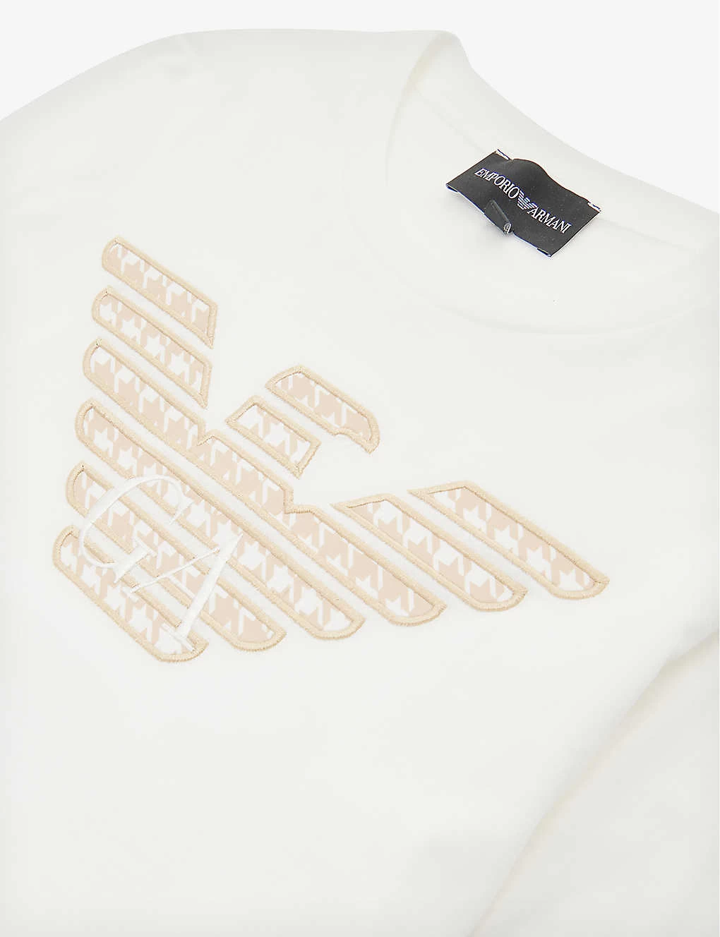 Emporio Armani Brand-appliqué Long-sleeve Cotton-jersey T-shirt 6-14 Years 2 Emporio Armani Brand-appliqué Long-sleeve Cotton-jersey T-shirt 6-14 Years - Image 2