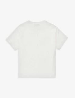 Emporio Armani Brand-embroidered Short-sleeve Cotton-jersey T-shirt 6-14 Years 5 Emporio Armani Brand-embroidered Short-sleeve Cotton-jersey T-shirt 6-14 Years -Kid Couture R04148275 0101RIC0150 ALT02