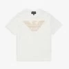 Emporio Armani Brand-embroidered Short-sleeve Cotton-jersey T-shirt 6-14 Years