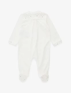 Emporio Armani Brand-print Two-piece Cotton-jersey Set 9 Months 5 Emporio Armani Brand-print Two-piece Cotton-jersey Set 9 Months -Kid Couture R04148297 AQUILEBIANCHE ALT02