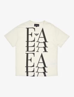 Emporio Armani Logo-print Relaxed-fit Cotton-jersey T-shirt 4-14 Years