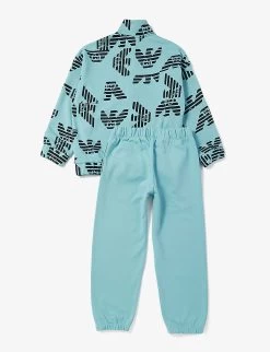 Emporio Armani Graphic-print Cotton-jersey Tracksuit 8-12 Years -Kid Couture R04148307 07510999 ALT02