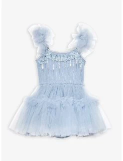 Divinity Ruffle-tulle Embellished Woven Tutu Dress 3-24 Months