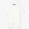 Boss Logo-embroidered Hooded Borg Pramsuit 1-18 Months