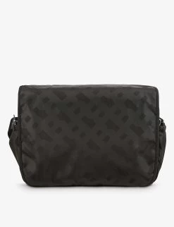 Boss Monogram-print Padded-shell Changing Bag -Kid Couture R04150697 BLACK ALT02