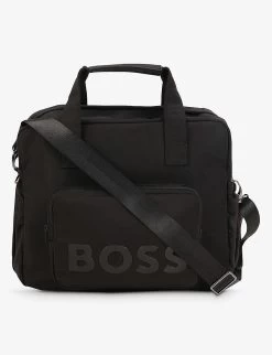 Boss Rubberised-logo Shell Changing Bag