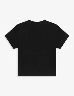 Boss Logo-print Short-sleeve Cotton T-shirt 3 Months-3 Years -Kid Couture R04150726 BLACK ALT02