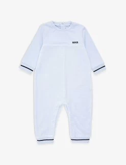 Boss Logo-print Cotton-blend Onesie 1-12 Months