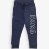 Boss Logo-print Elasticated-waist Cotton-blend Jogging Bottoms 4-16 Years