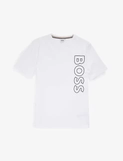 Boss Logo-print Short-sleeved Cotton-jersey T-shirt 4-16 Years