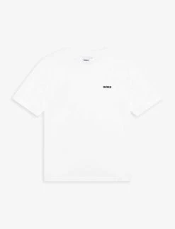 Boss Logo-print Short-sleeve Cotton T-shirt 2-16 Years