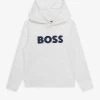 Boss Logo-print Regular-fit Cotton-jersey Hoody 4-16 Years