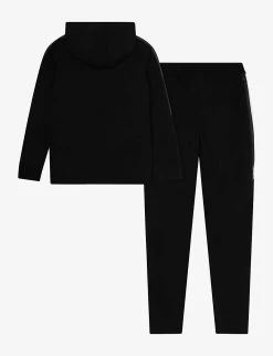 Boss Contrasting-stripe Stretch-nylon Tracksuit 4-16 Years -Kid Couture R04150796 BLACK ALT02