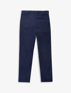 Benetton Straight-leg Regular-fit Cotton Chinos 6-14 Years -Kid Couture R04151572 NAVYBLUE ALT02