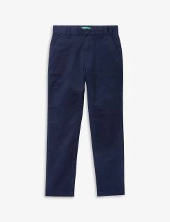 Benetton Straight-leg Regular-fit Cotton Chinos 6-14 Years
