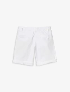 Benetton Bermuda Cotton Shorts 6-14 Years -Kid Couture R04151573 WHITE ALT02