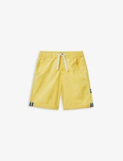 Benetton Drawstring Stripe-detail Cotton Shorts 6-14 Years