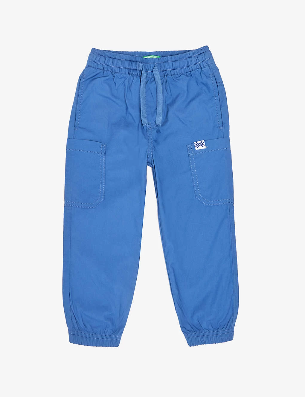 Benetton Brand-tab Elasticated-waist Cotton-poplin Trousers 3-6 Years 1 Benetton Brand-tab Elasticated-waist Cotton-poplin Trousers 3-6 Years