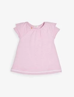 Benetton Embellished-hem A-line Stretch-cotton Dress 1-18 Months