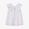 Benetton Floral-print Ruffle-detail Linen Mini Dress 1-6 Years