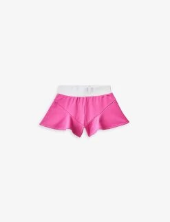 Benetton Frill-hem Elasticated-waist Stretch-cotton Culottes 6-14 Years