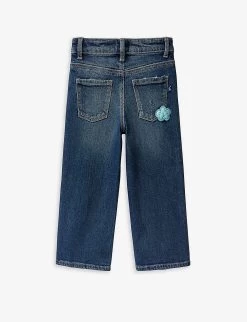 Benetton Wide-leg Regular-fit Stretch-denim Jeans 1-6 Years -Kid Couture R04151597 BLUEDENIM ALT02
