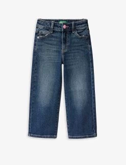 Benetton Wide-leg Regular-fit Stretch-denim Jeans 1-6 Years