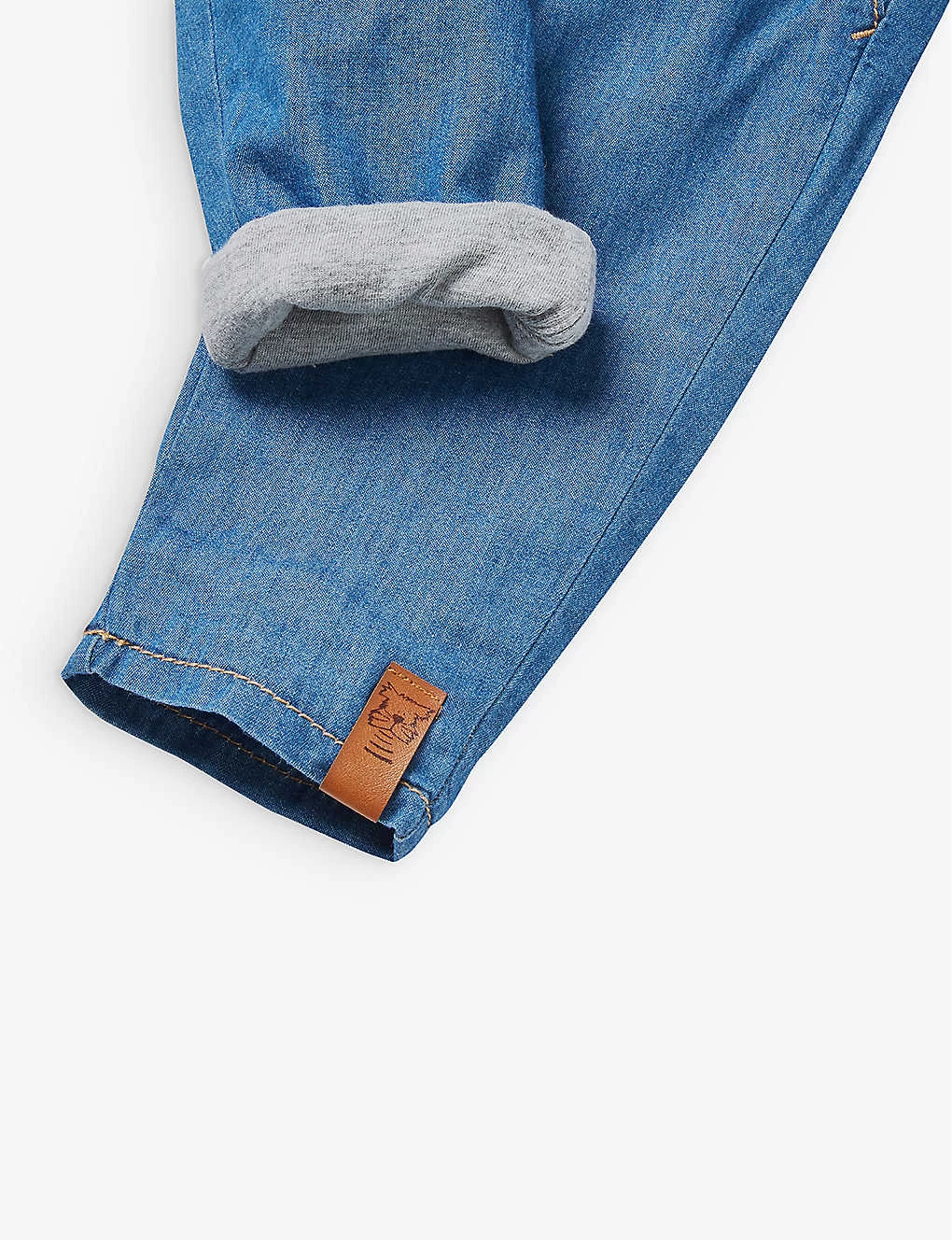 Benetton Elasticated-waist Rope-fastening Jeans 1-18 Months 2 Benetton Elasticated-waist Rope-fastening Jeans 1-18 Months - Image 2