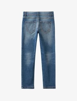 Benetton Slim-fit Mid-rise Stretch-denim Jeans 6-14 Years -Kid Couture R04151601 BLUEDENIM ALT02