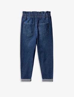 Benetton Basket-waist Wide-leg Stretch-denim Jeans 6-14 Years -Kid Couture R04151602 BLUEDENIM ALT02