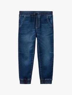 Benetton Elasticated-waist Soft-feel Stretch-denim Jeans 6-14 Years