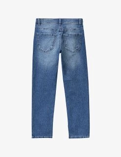 Benetton Regular-fit Straight-leg Stretch-denim Jeans 6-14 Years -Kid Couture R04151605 BLUEDENIM ALT02