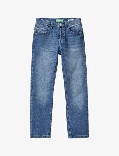 Benetton Regular-fit Straight-leg Stretch-denim Jeans 6-14 Years