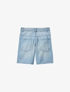 Benetton Five-pocket Regular-fit Denim Shorts 6-14 Years -Kid Couture R04151611 BLUEDENIM ALT02