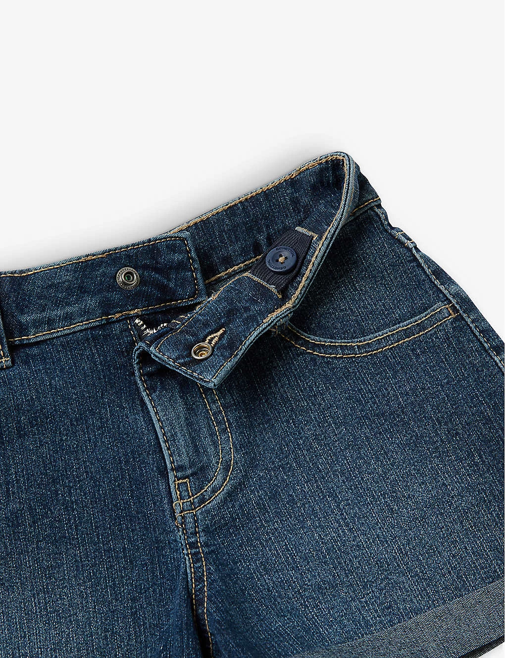 Benetton Folded-hem Stretch-denim Shorts 6-14 Years 2 Benetton Folded-hem Stretch-denim Shorts 6-14 Years - Image 2