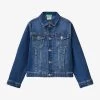 Benetton Regular-fit Long-sleeve Stretch-denim Jacket 6-14 Years