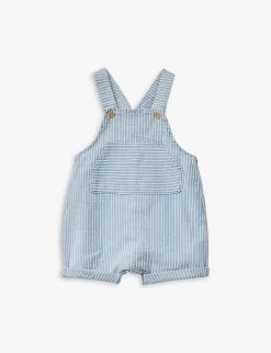Benetton Stripe Denim Dungarees 1-18 Months