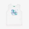 Benetton Graphic-print Sleeveless Cotton-jersey Top 6-14 Years