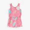 Benetton Tropical Leaf-print Cotton Playsuit 12 Months-6 Years