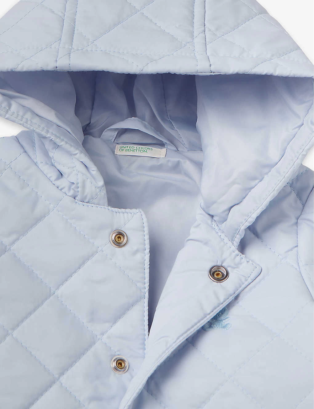 Benetton Logo-embroidered Quilted Woven Jacket 1-18 Months 2 Benetton Logo-embroidered Quilted Woven Jacket 1-18 Months - Image 2